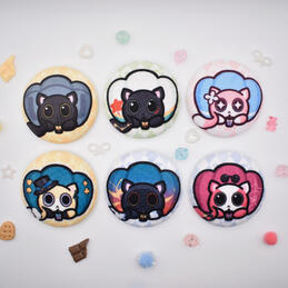 HSR Cake cat plush buttons