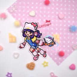 Overwatch Juno Hello Kitty keychain