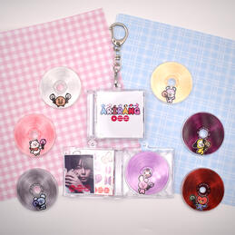 BTS cd keychain